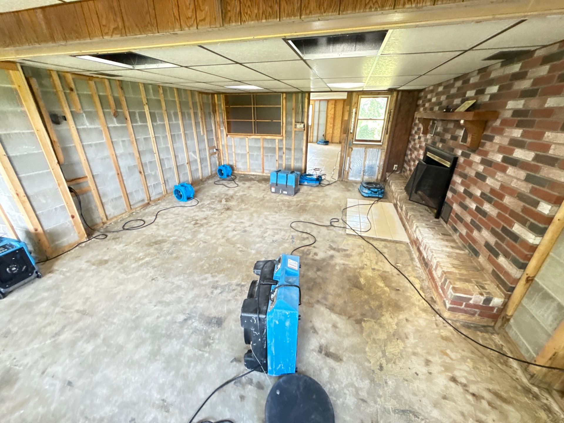 Water Damage Restoration crew working in Richmond, VA - Independent Restoration Services